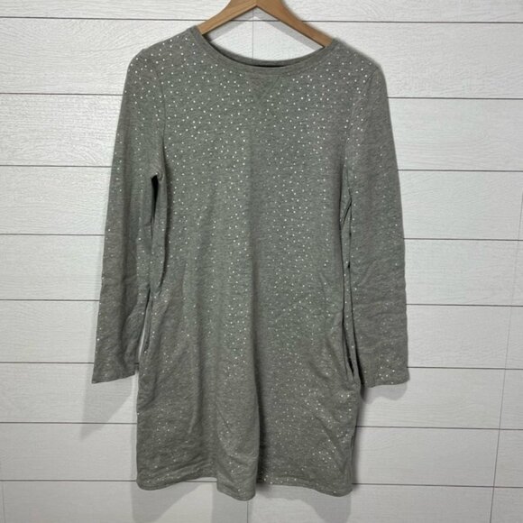 Boden Gray Sweatshirt Dress Size 6 - Picture 1 of 11